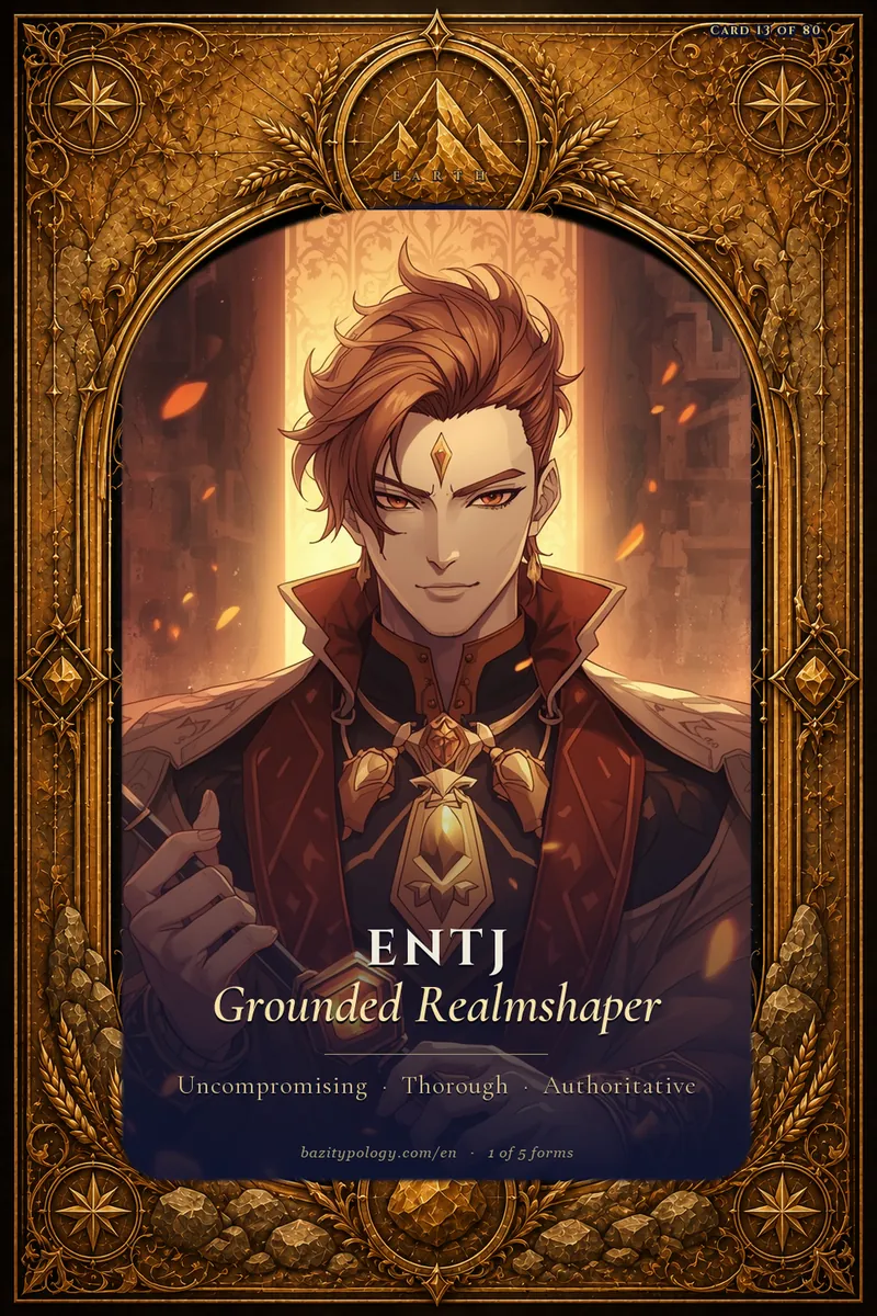 Earth ENTJ — Grounded Realmshaper