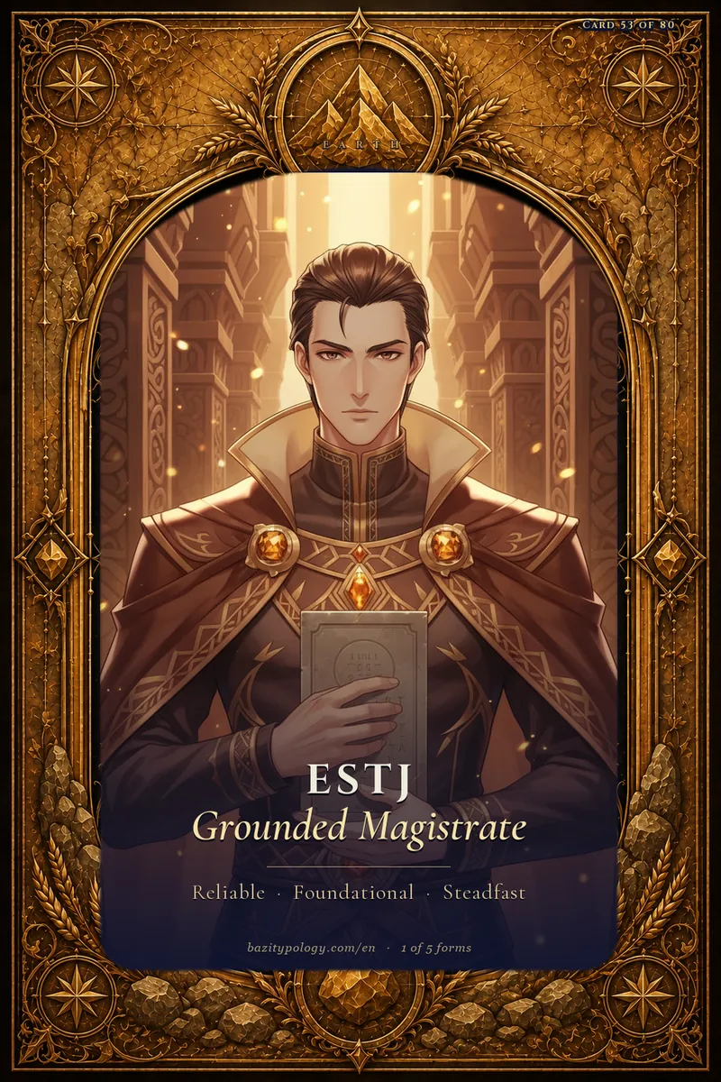 Earth ESTJ — Grounded Magistrate